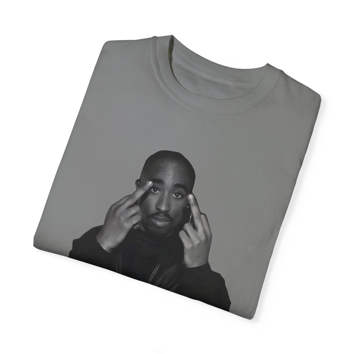 Tupac PAC- Unisex Garment-Dyed Heavyweight T-shirt - Kings Origin Apparel