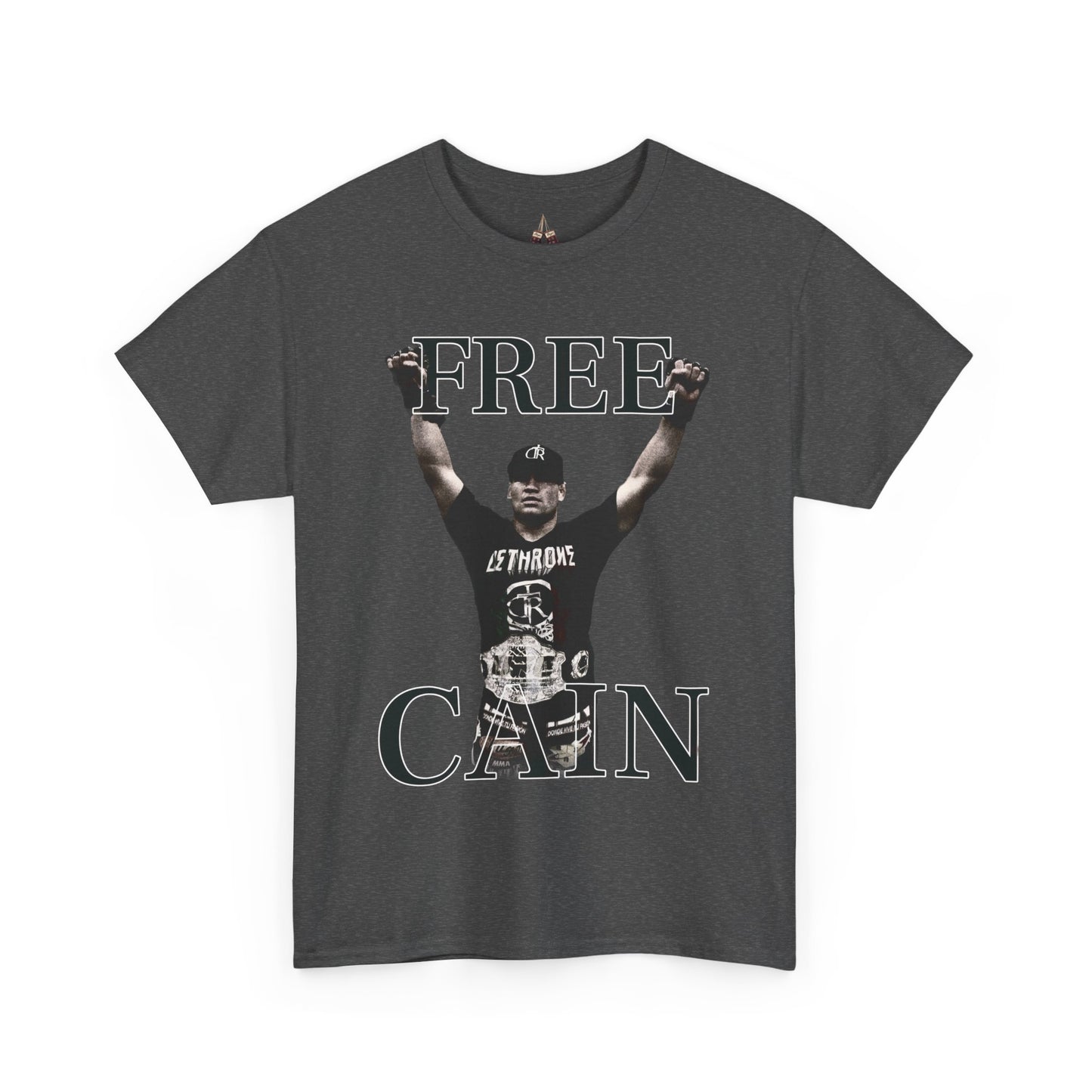 Free Cain V Graphic Tee - Unisex Heavy Cotton Shirt, Casual Wear, Streetwear, Gift for Activists, Statement Tee, Trendy Apparel - Kings Origin Apparel