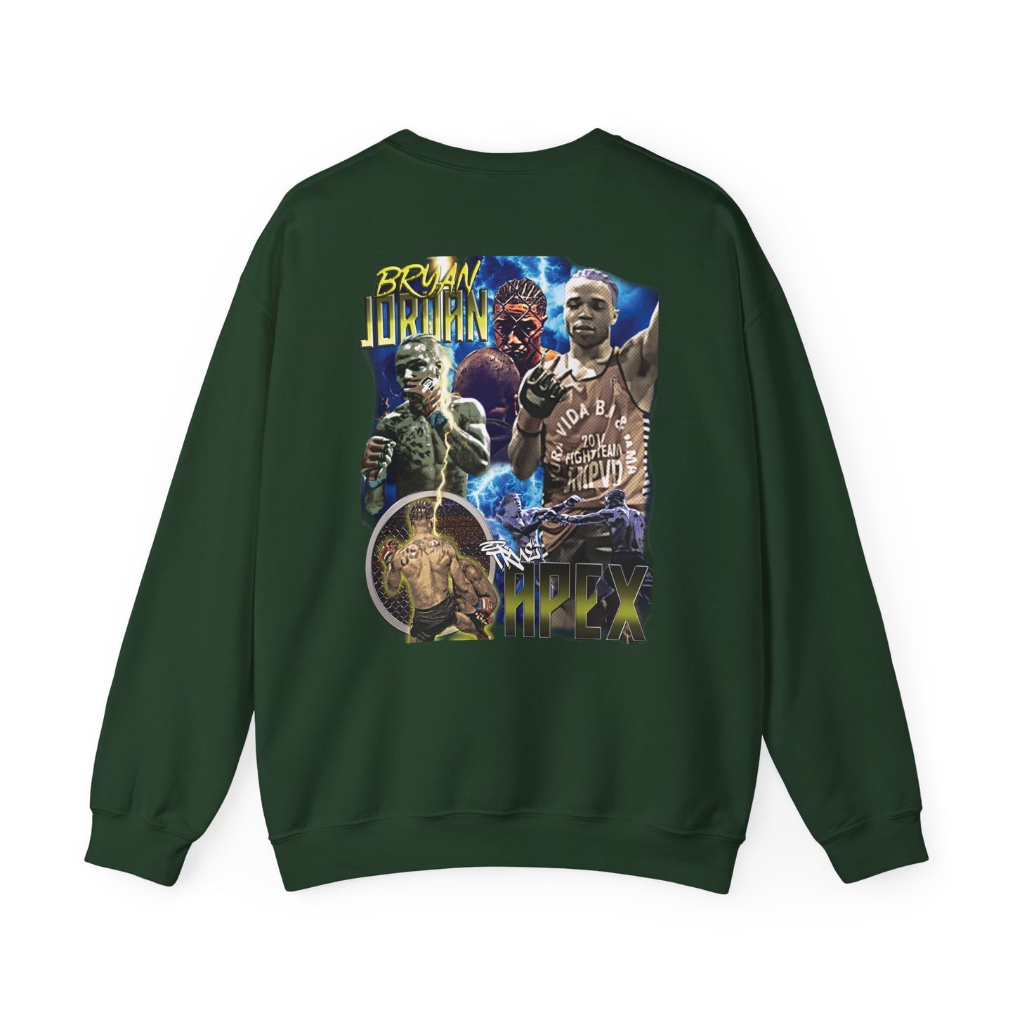 Bryan Jordan Apex MMA Sweatshirt Front and Back
