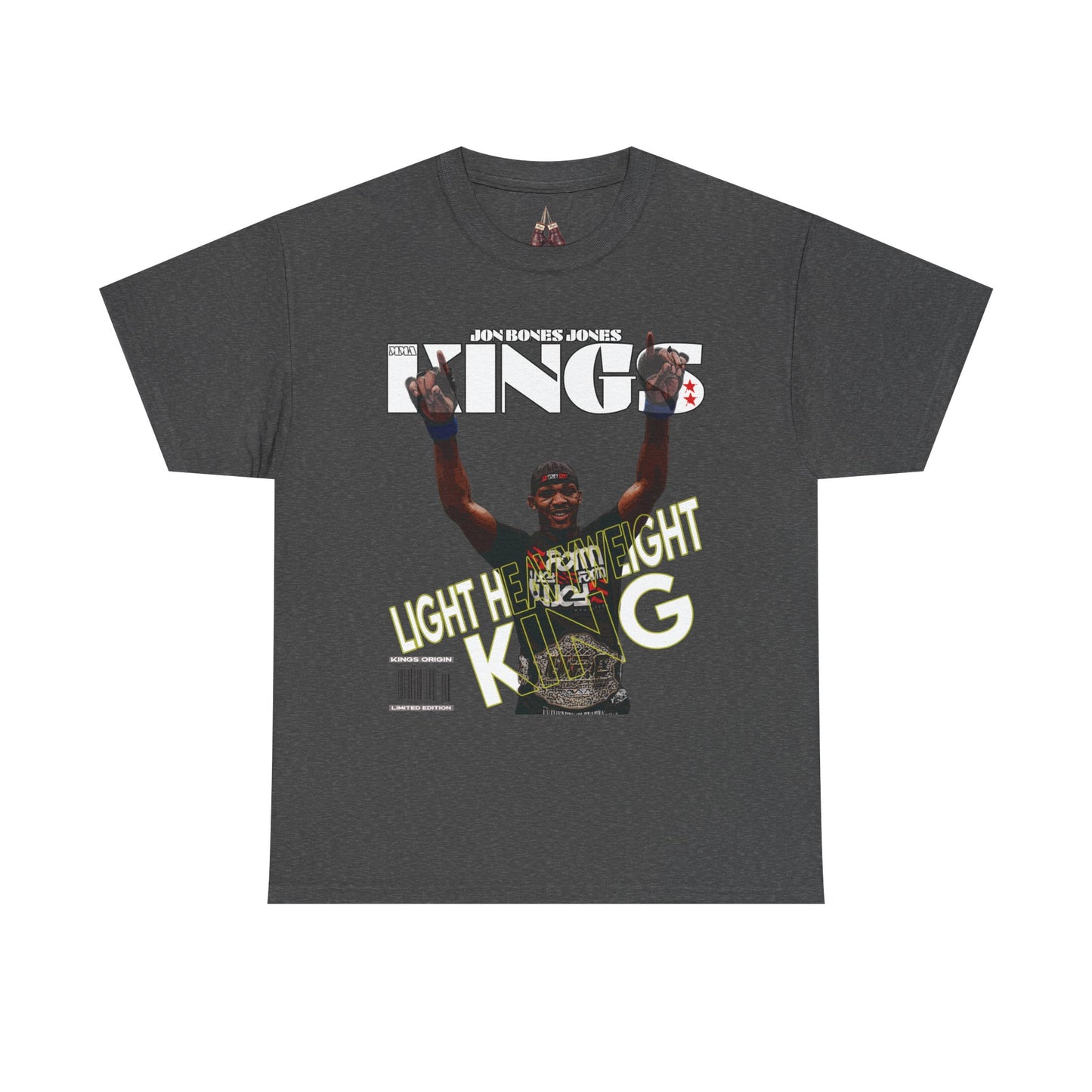 Jon Jones UFC King Graphic Unisex Heavyweight Cotton Tee