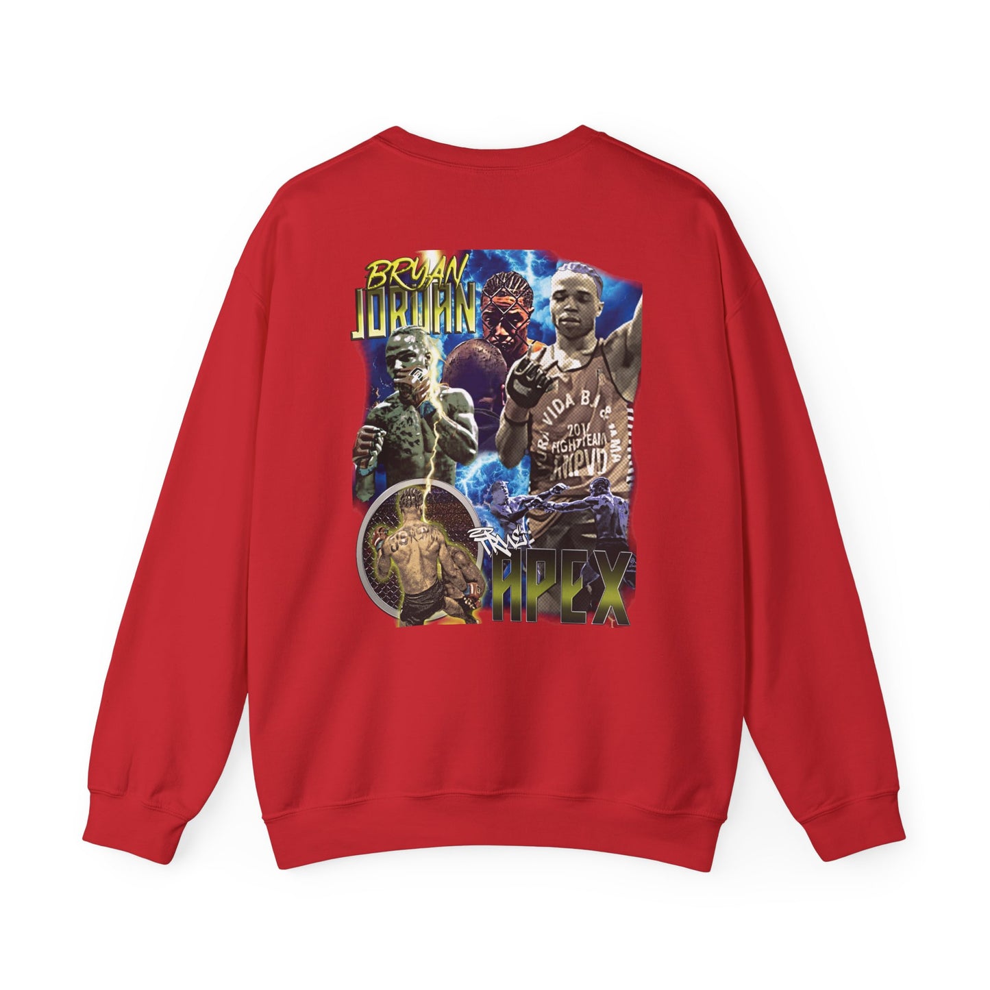 Bryan Jordan Apex MMA Sweatshirt Front and Back