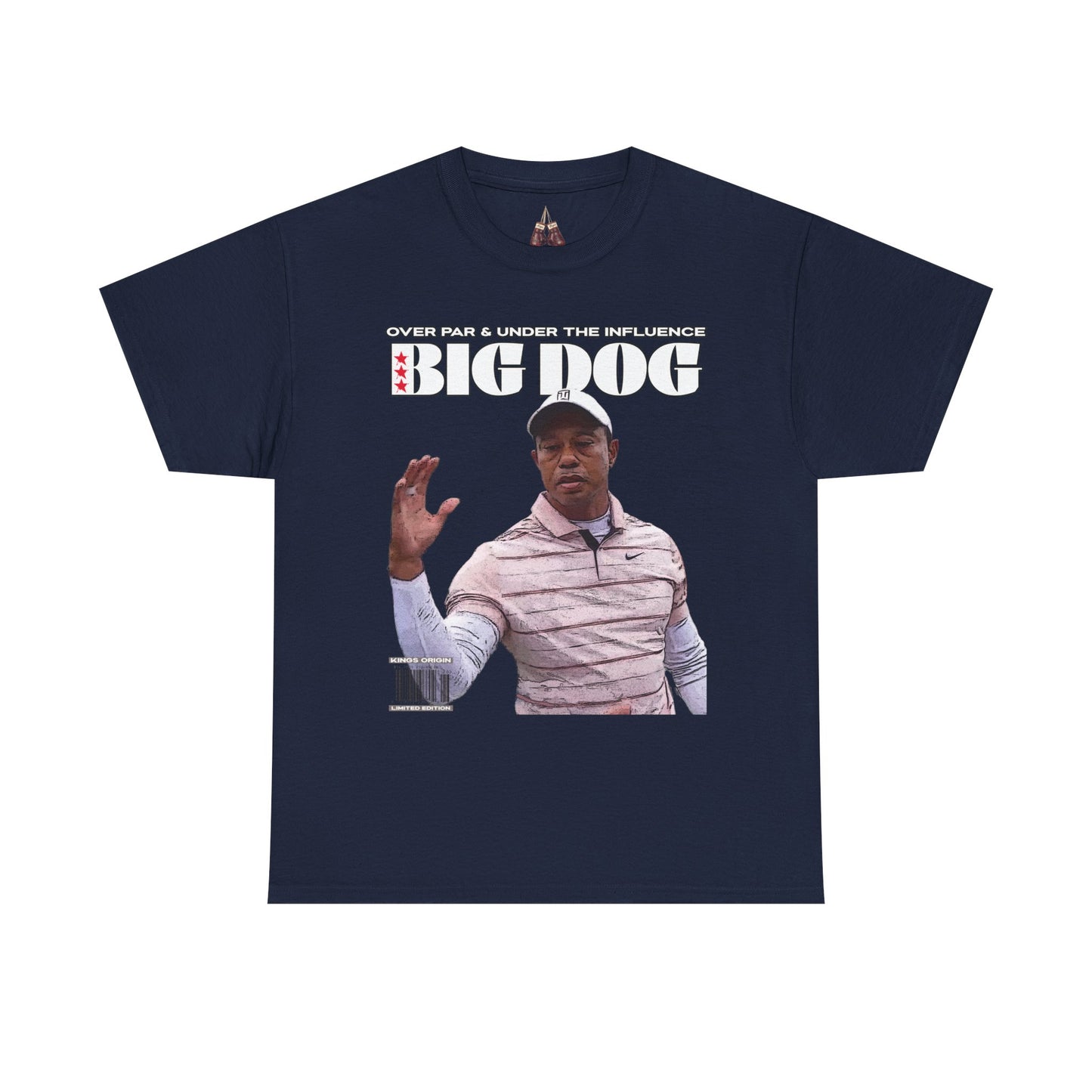 Tiger Woods Big Dog Golf Unisex Heavyweight Cotton Tee - Effortlessly Stylish for Golf Enthusiasts - Kings Origin Apparel