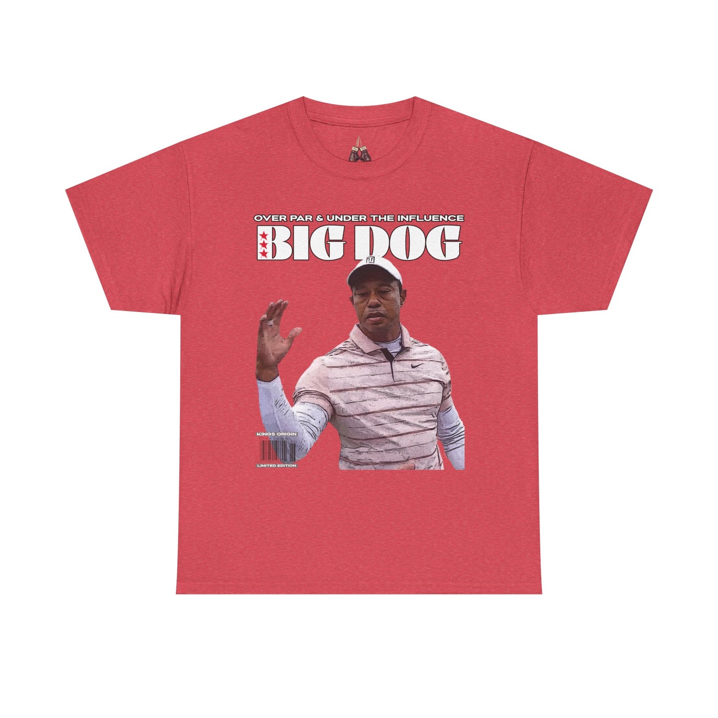 Tiger Woods Big Dog Golf Unisex Heavyweight Cotton Tee - Effortlessly Stylish for Golf Enthusiasts - Kings Origin Apparel