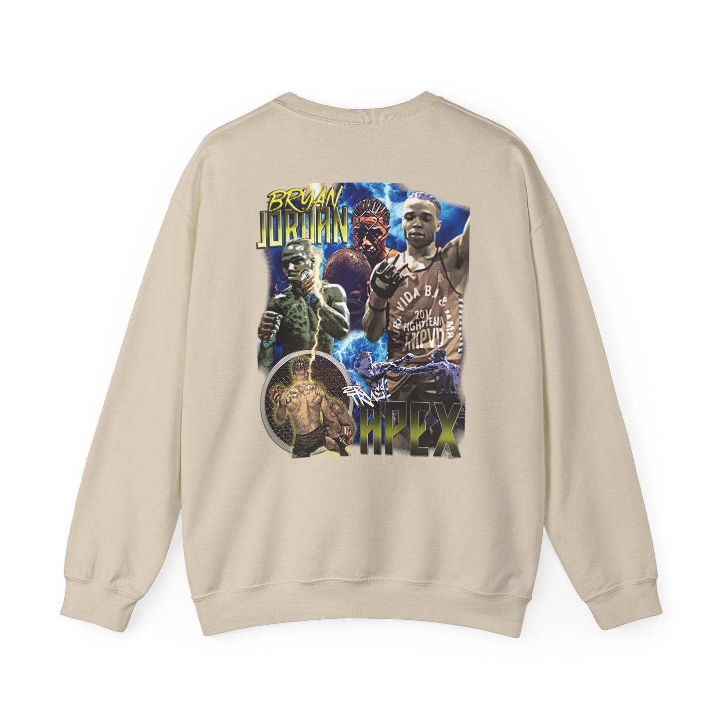 Bryan Jordan Apex MMA Sweatshirt Front and Back