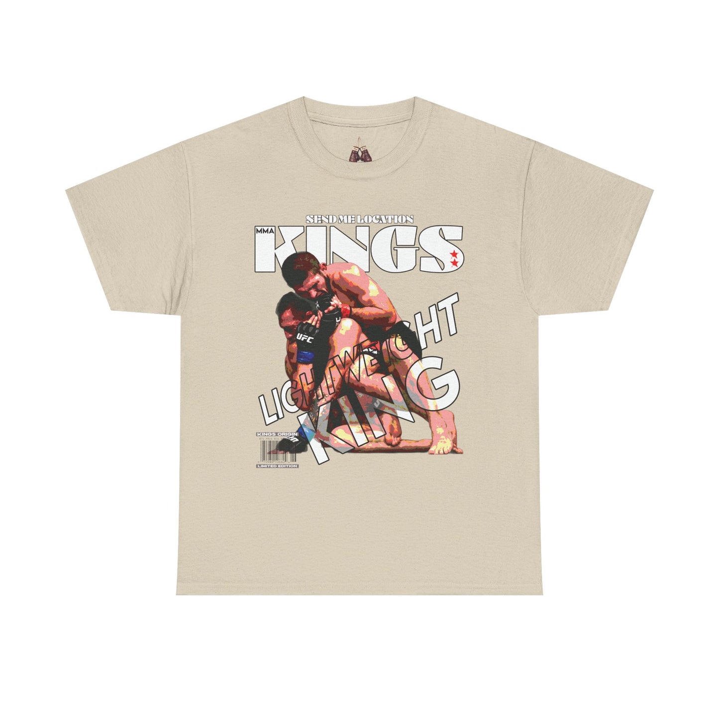 Khabib KINGS Graphic Tee, Unisex Heavy Cotton Shirt, Retro Style Tee for UFC Fans, Gift for Wrestlers, Unisex fight gear - Kings Origin Apparel
