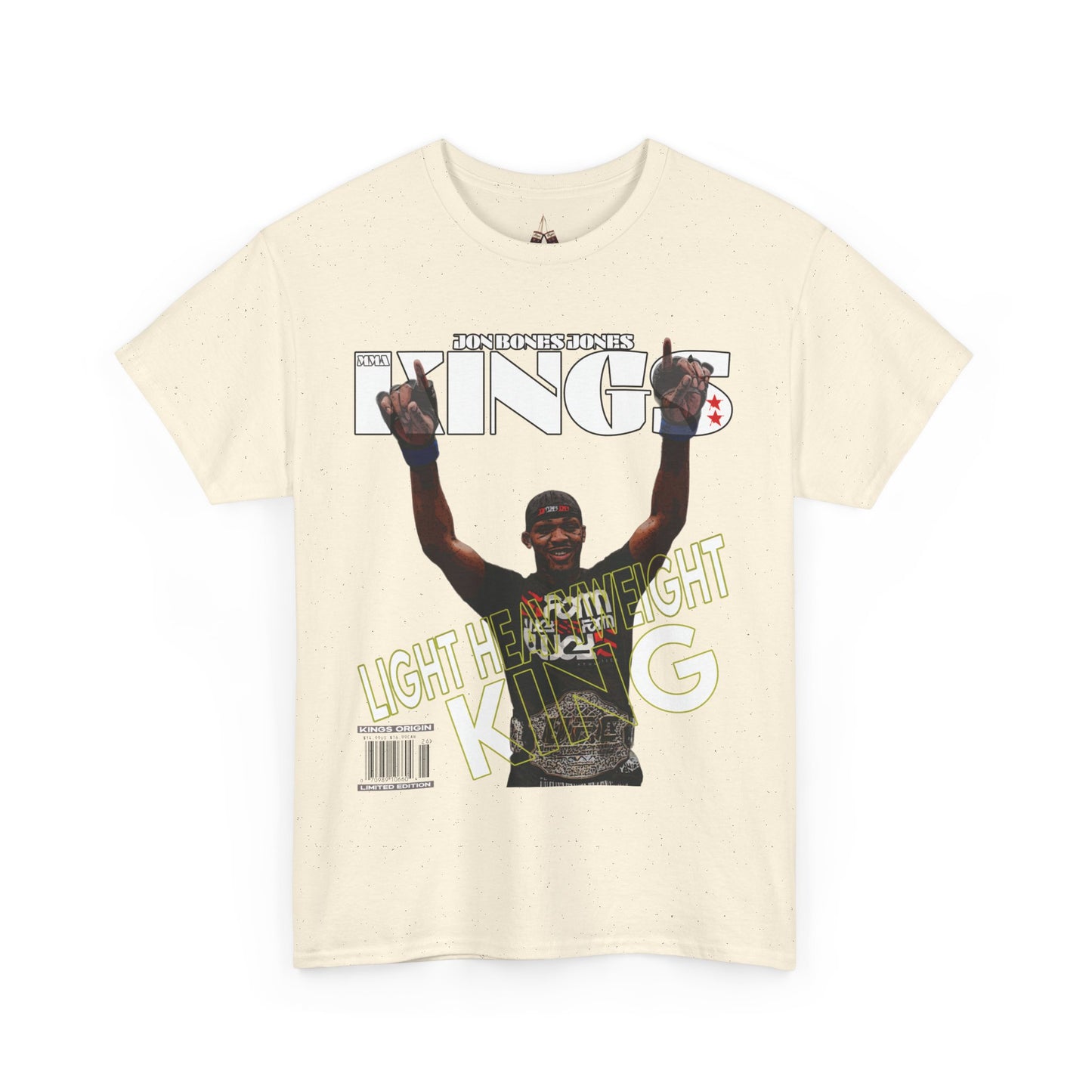 Jon Jones UFC King Graphic Unisex Heavyweight Cotton Tee