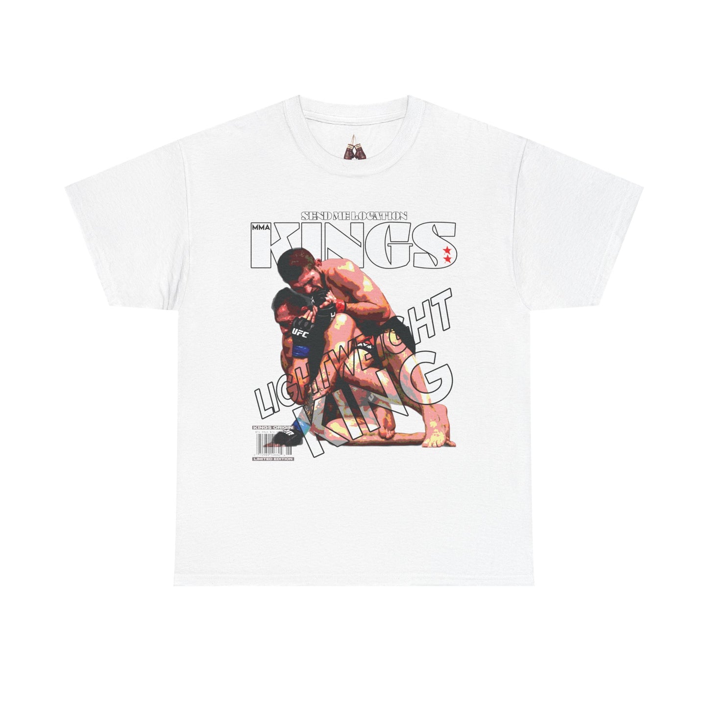 Khabib KINGS Graphic Tee, Unisex Heavy Cotton Shirt, Retro Style Tee for UFC Fans, Gift for Wrestlers, Unisex fight gear - Kings Origin Apparel