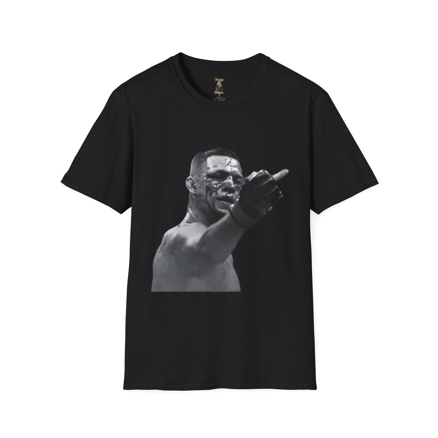 Nate Diaz Middle Finger- Unisex Softstyle T-Shirt - Kings Origin Apparel