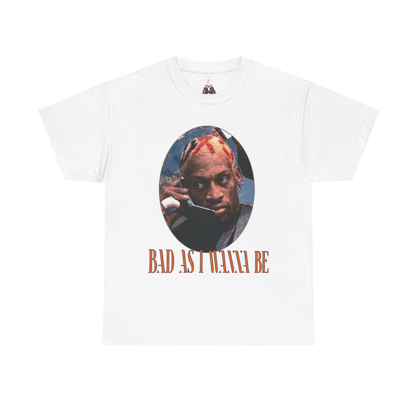 Dennis Rodman- The Worm Unisex Heavyweight Cotton Tee - "Bad As I Wanna Be" Graphic Shirt