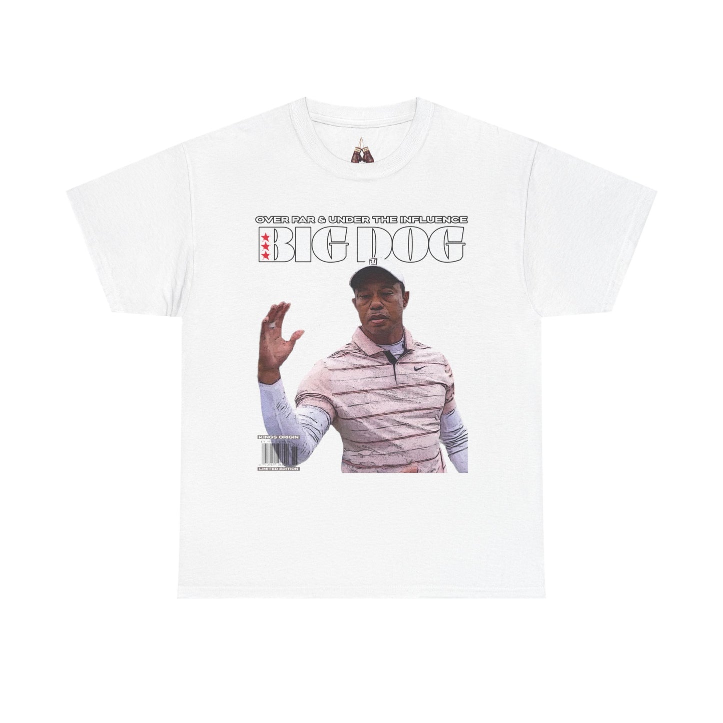 Tiger Woods Big Dog Golf Unisex Heavyweight Cotton Tee - Effortlessly Stylish for Golf Enthusiasts - Kings Origin Apparel