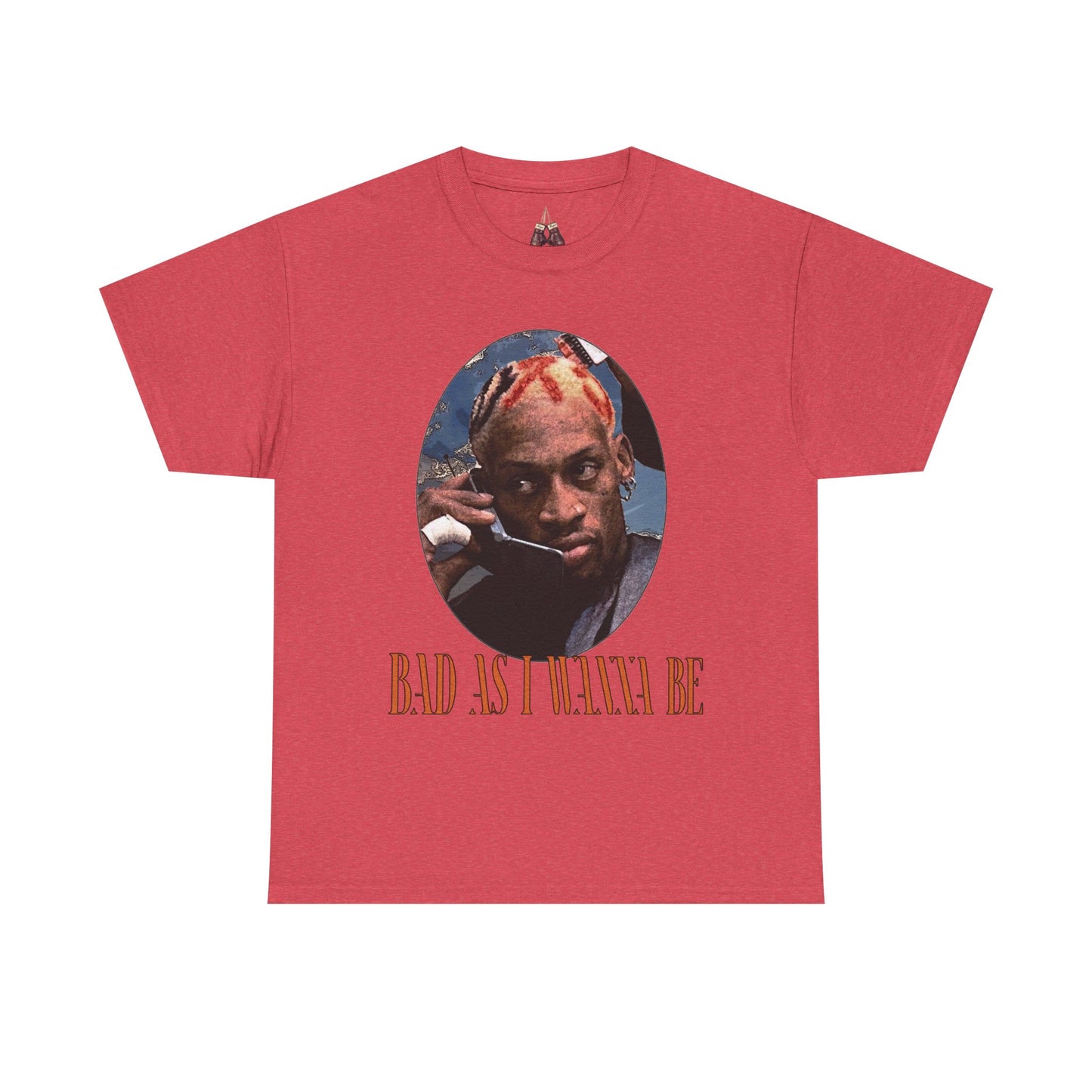 Dennis Rodman- The Worm Unisex Heavyweight Cotton Tee - "Bad As I Wanna Be" Graphic Shirt