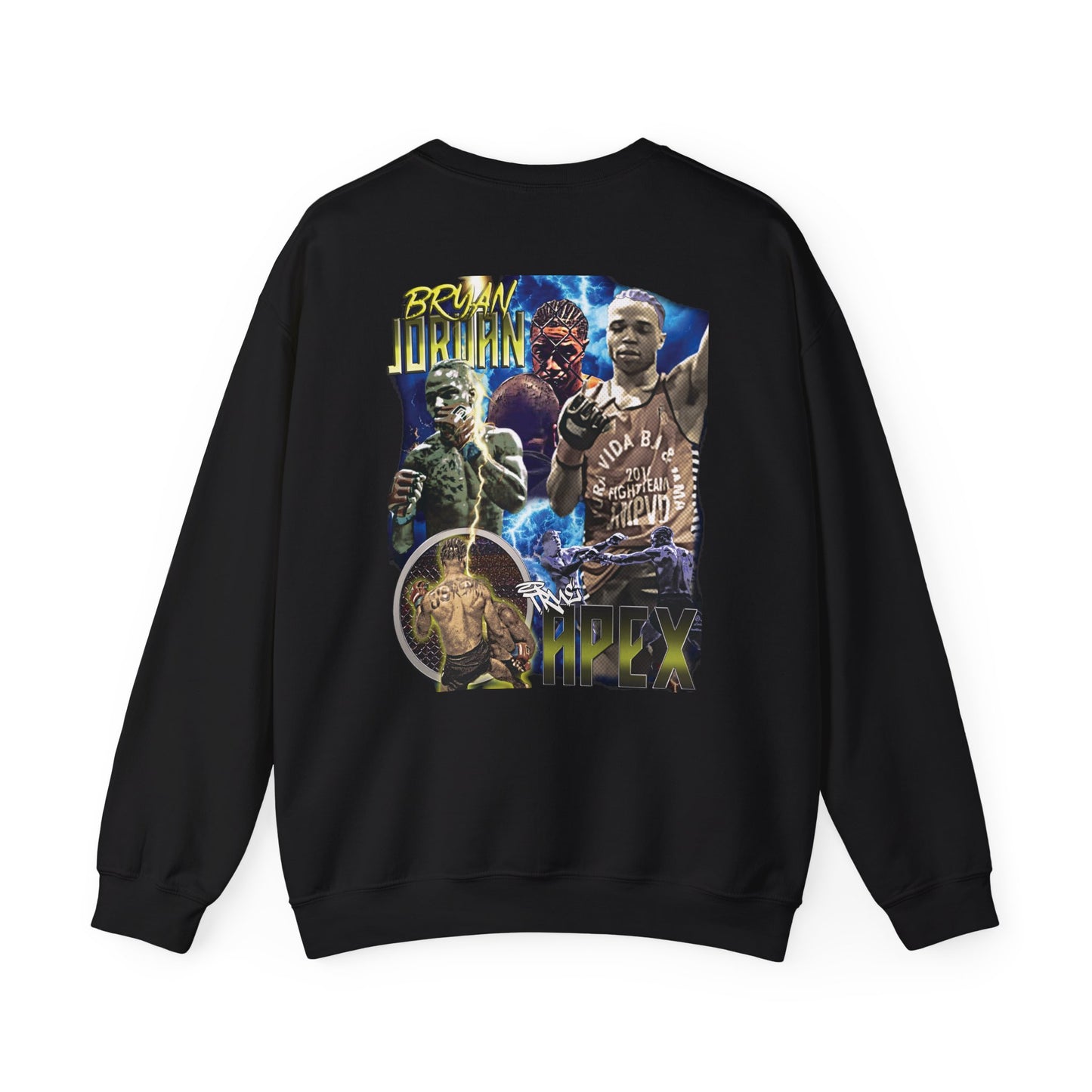 Bryan Jordan Apex MMA Sweatshirt Front and Back