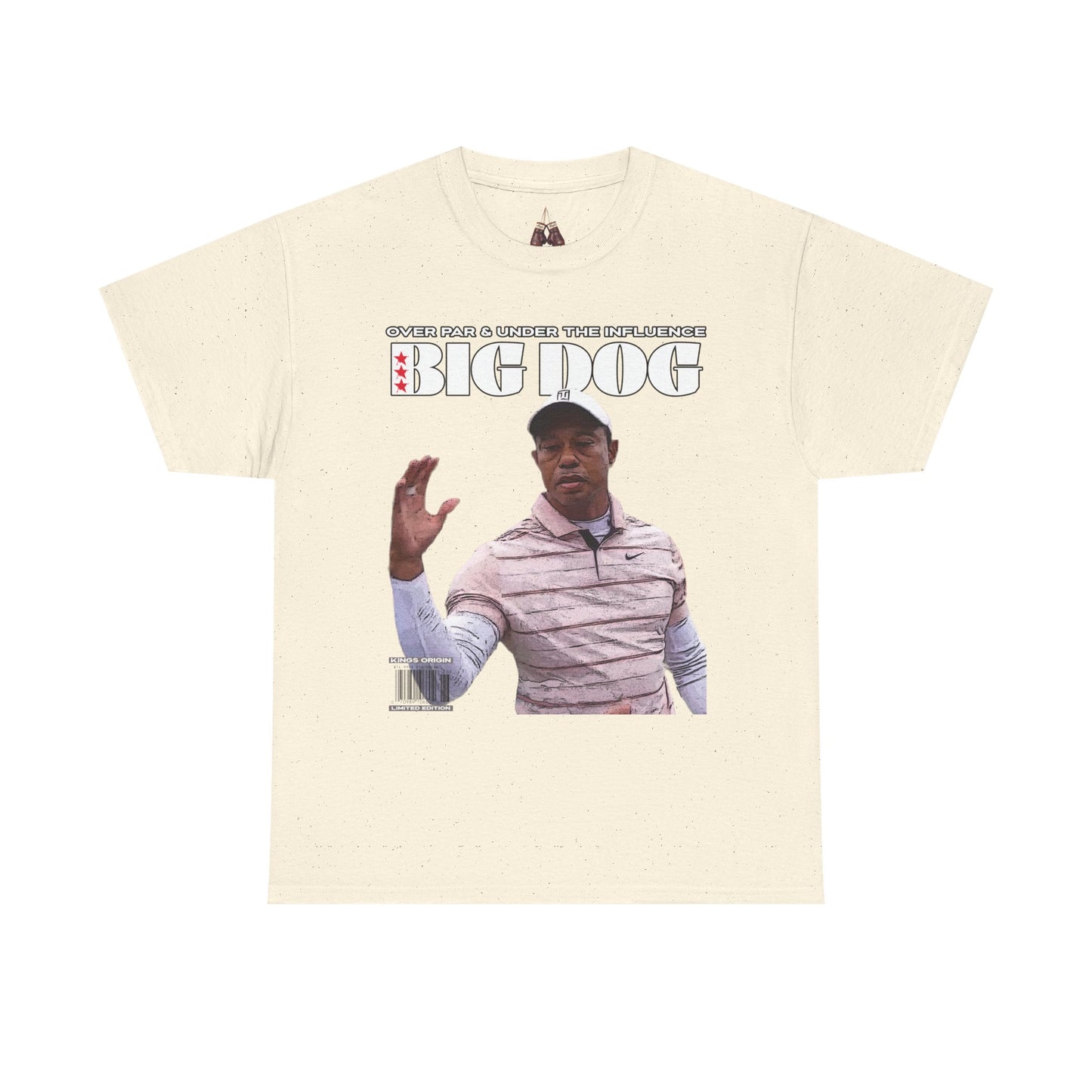 Tiger Woods Big Dog Golf Unisex Heavyweight Cotton Tee - Effortlessly Stylish for Golf Enthusiasts - Kings Origin Apparel