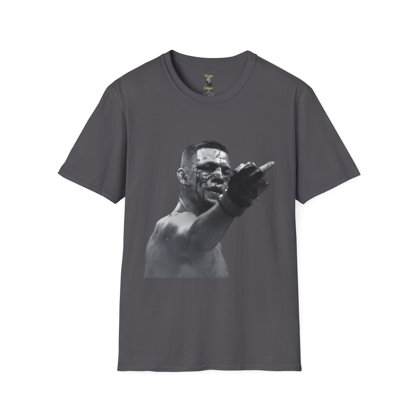 Nate Diaz Middle Finger- Unisex Softstyle T-Shirt - Kings Origin Apparel