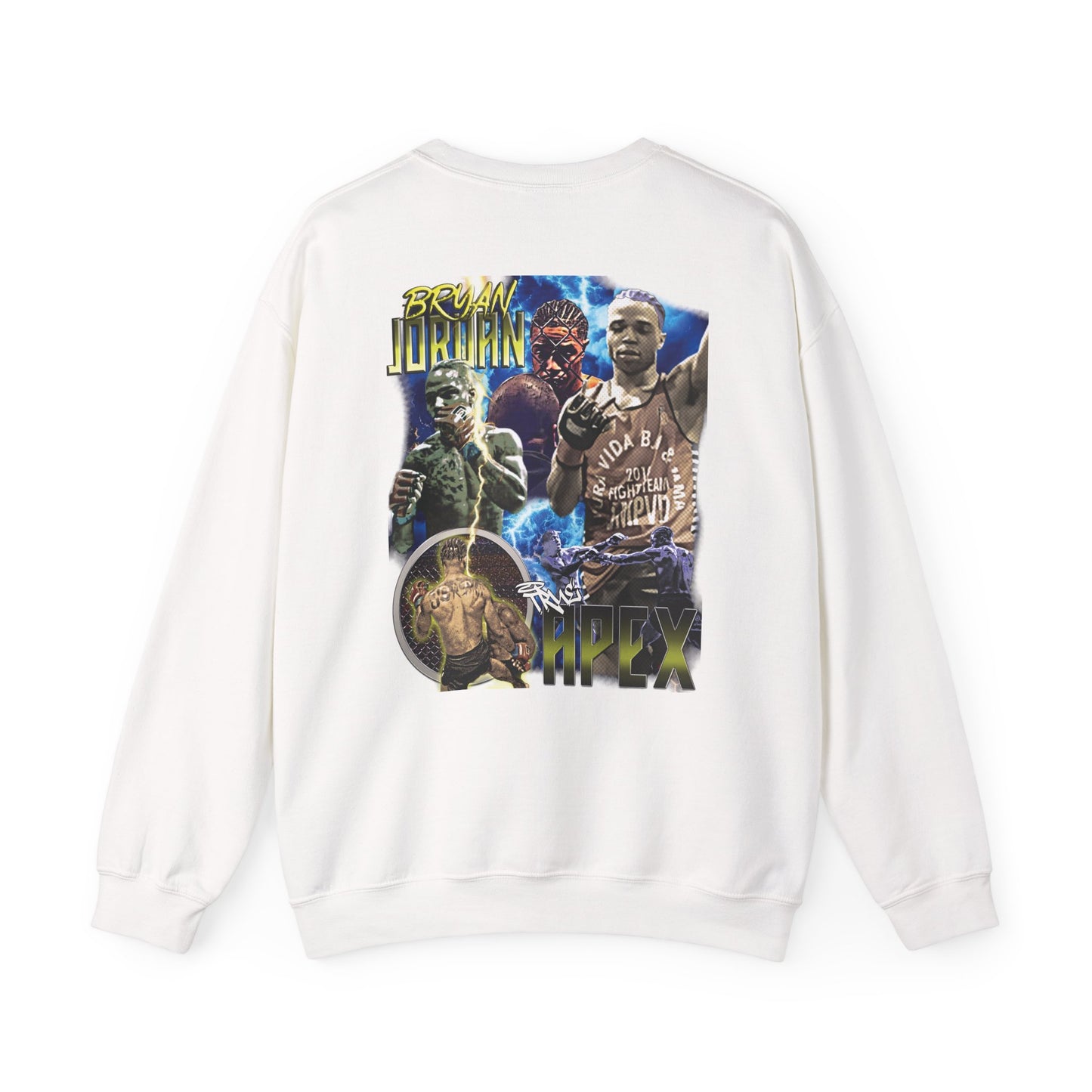 Bryan Jordan Apex MMA Sweatshirt Front and Back