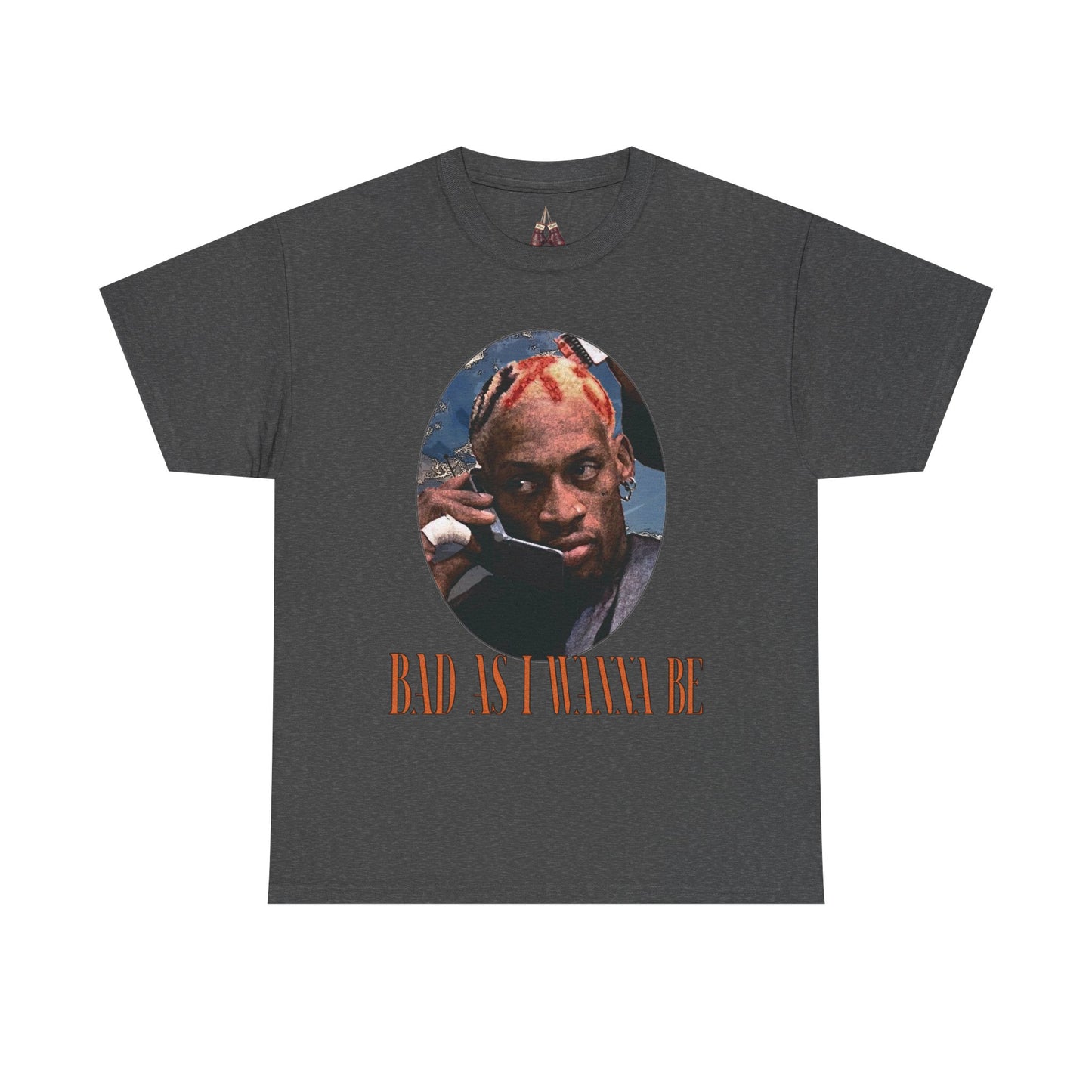 Dennis Rodman- The Worm Unisex Heavyweight Cotton Tee - "Bad As I Wanna Be" Graphic Shirt