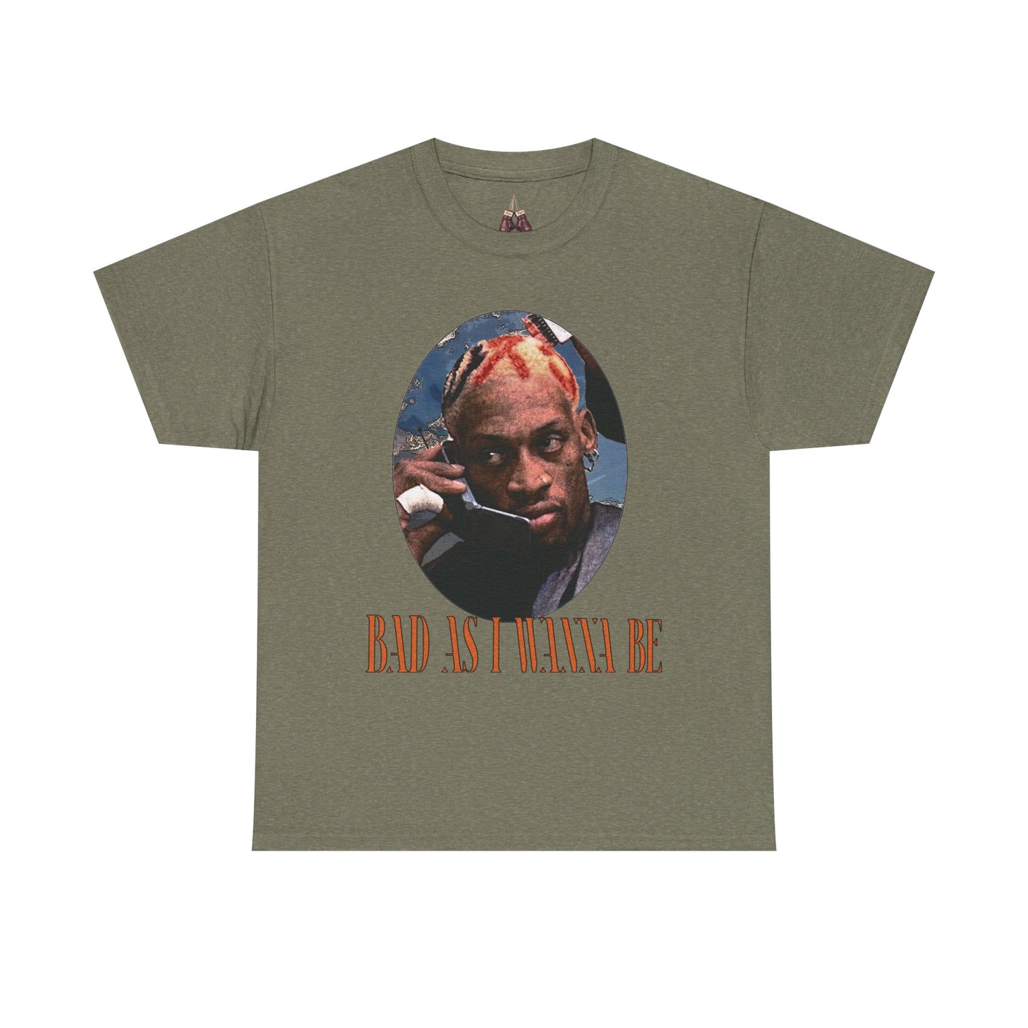 Dennis Rodman- The Worm Unisex Heavyweight Cotton Tee - "Bad As I Wanna Be" Graphic Shirt