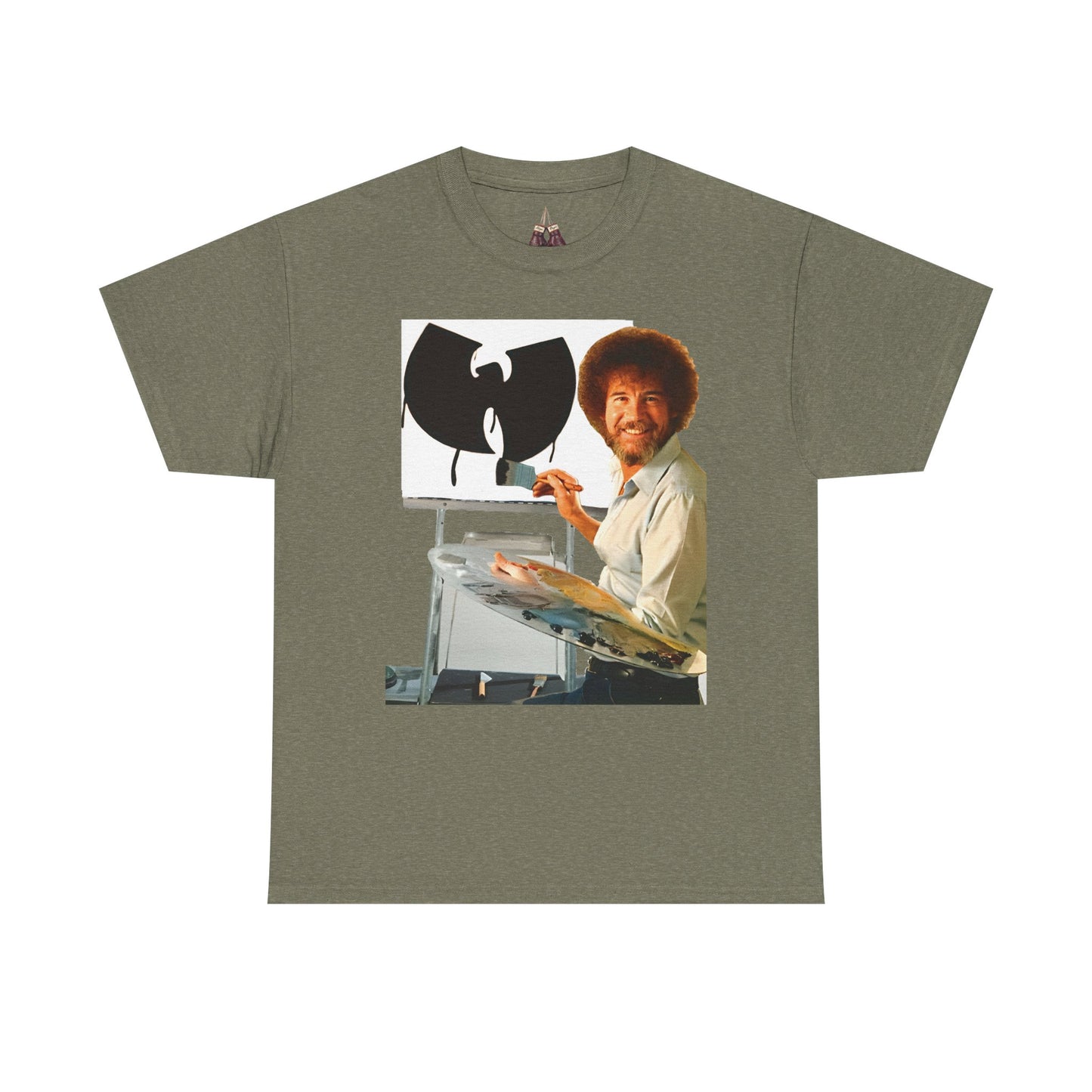 Bob Ross x Wu-Tang Clan- Unisex Heavyweight Cotton Tee - Kings Origin Apparel