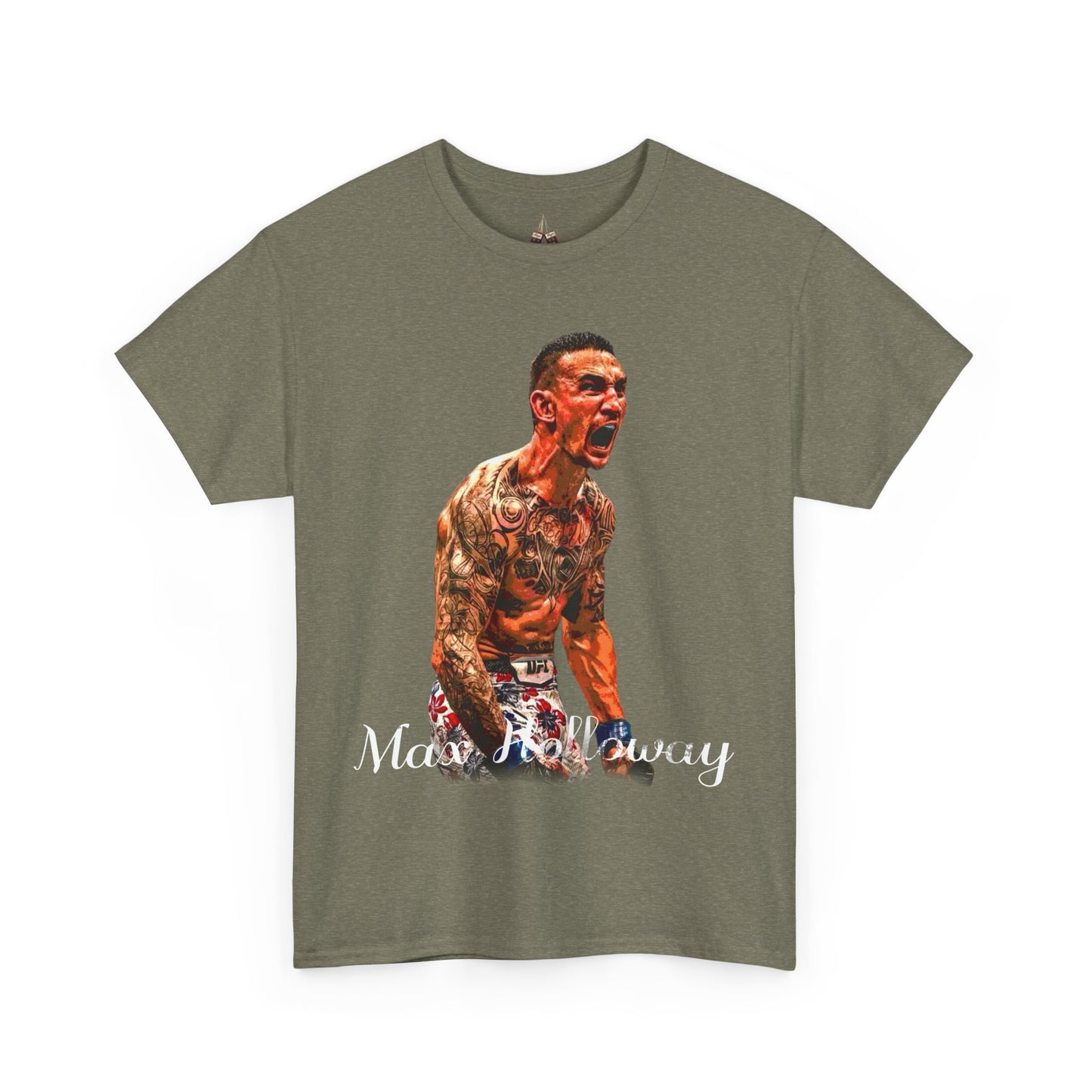 Max Holloway Graphic Tee for UFC Fans, Unisex Heavy Cotton Tee, Workout Shirt, Gym Apparel, Sports Gift, Performance Wear - Kings Origin Apparel