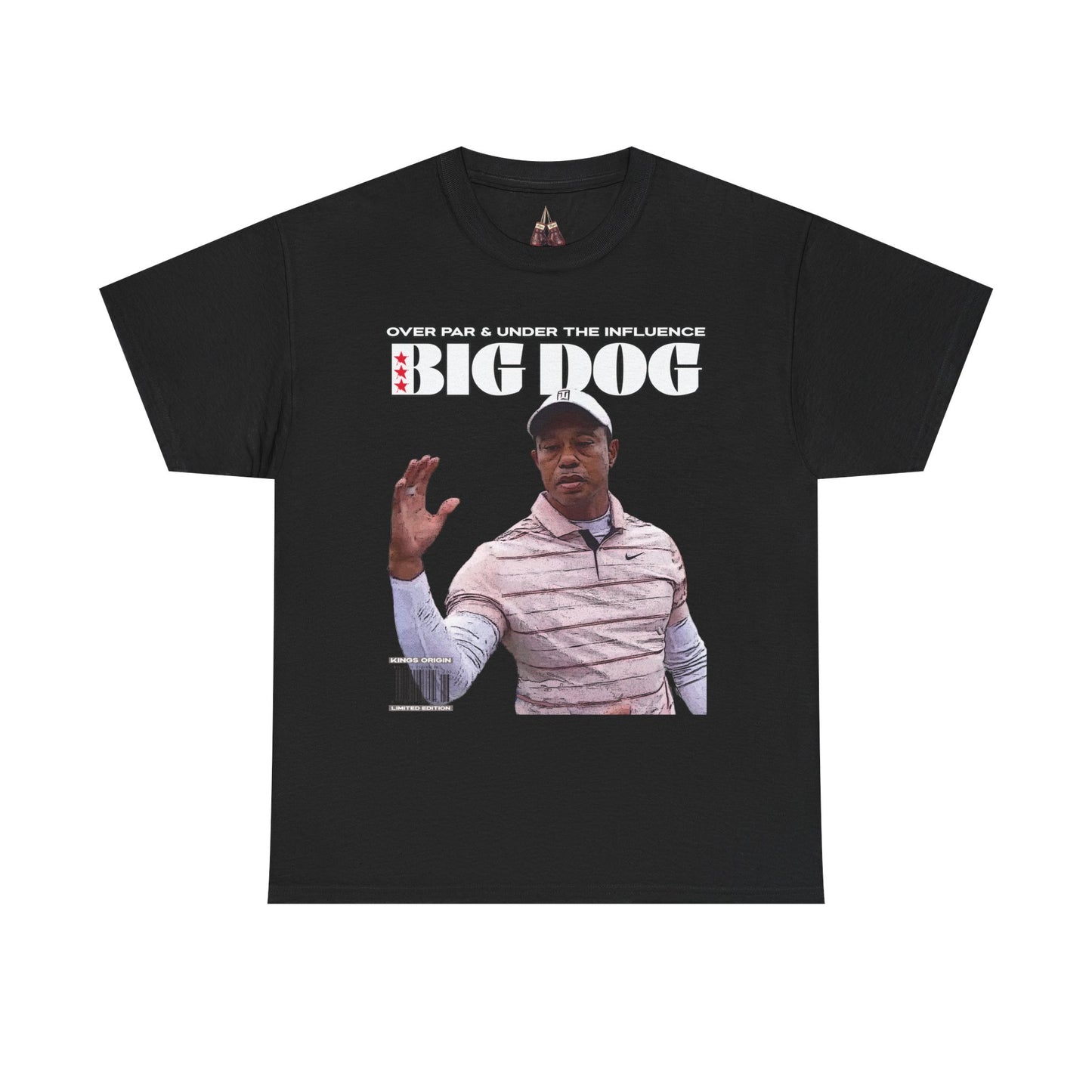 Tiger Woods Big Dog Golf Unisex Heavyweight Cotton Tee - Effortlessly Stylish for Golf Enthusiasts - Kings Origin Apparel