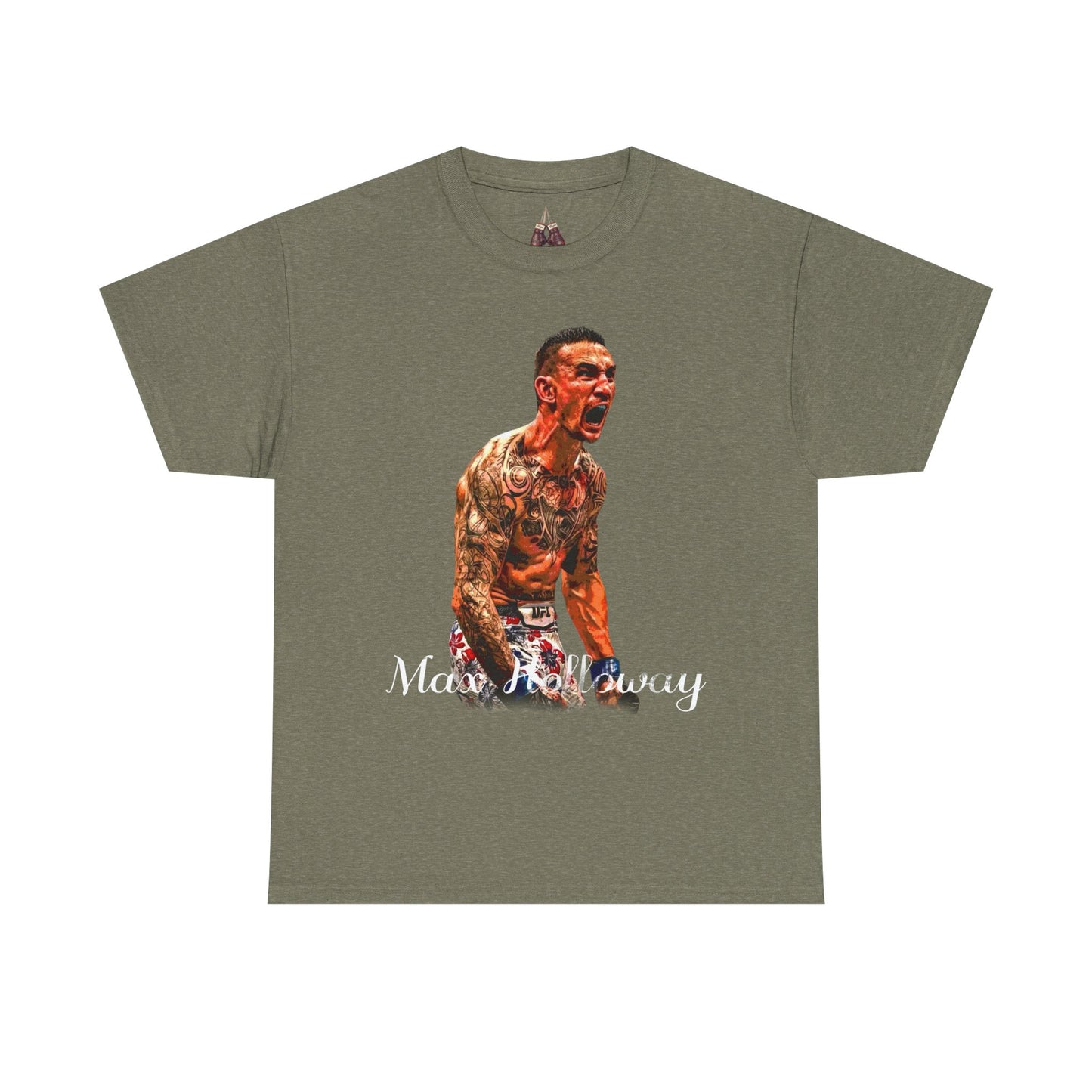 Max Holloway Graphic Tee for UFC Fans, Unisex Heavy Cotton Tee, Workout Shirt, Gym Apparel, Sports Gift, Performance Wear - Kings Origin Apparel