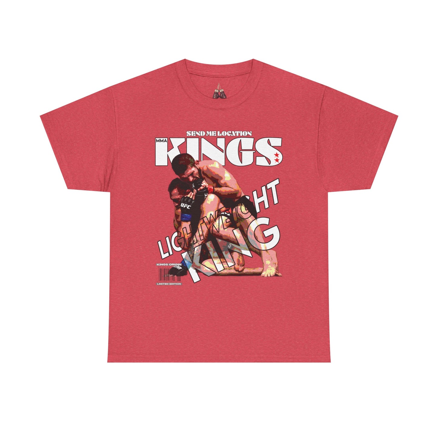Khabib KINGS Graphic Tee, Unisex Heavy Cotton Shirt, Retro Style Tee for UFC Fans, Gift for Wrestlers, Unisex fight gear - Kings Origin Apparel
