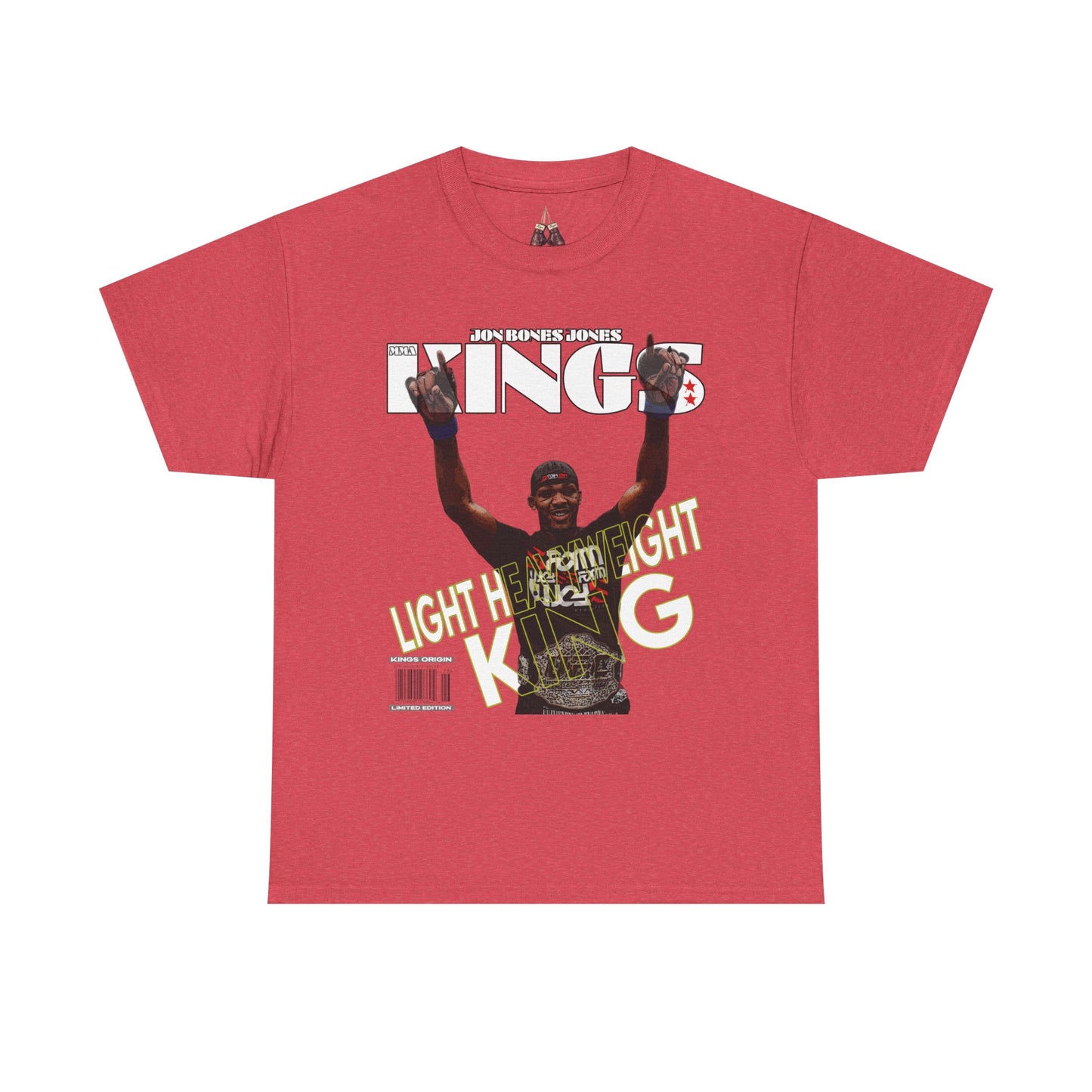 Jon Jones UFC King Graphic Unisex Heavyweight Cotton Tee