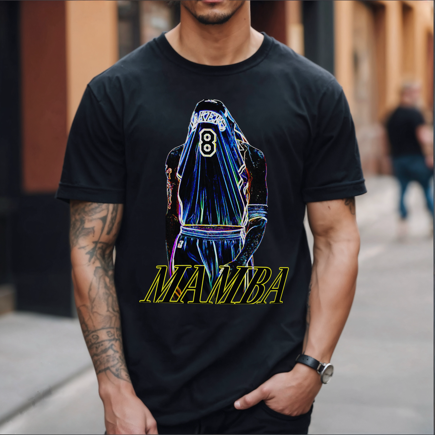 Mamba Neon- Unisex Heavy Cotton Tee - Kings Origin Apparel