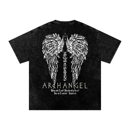 Chase Archangel Archangelo Snow Washed Oversized Cotton T-Shirt