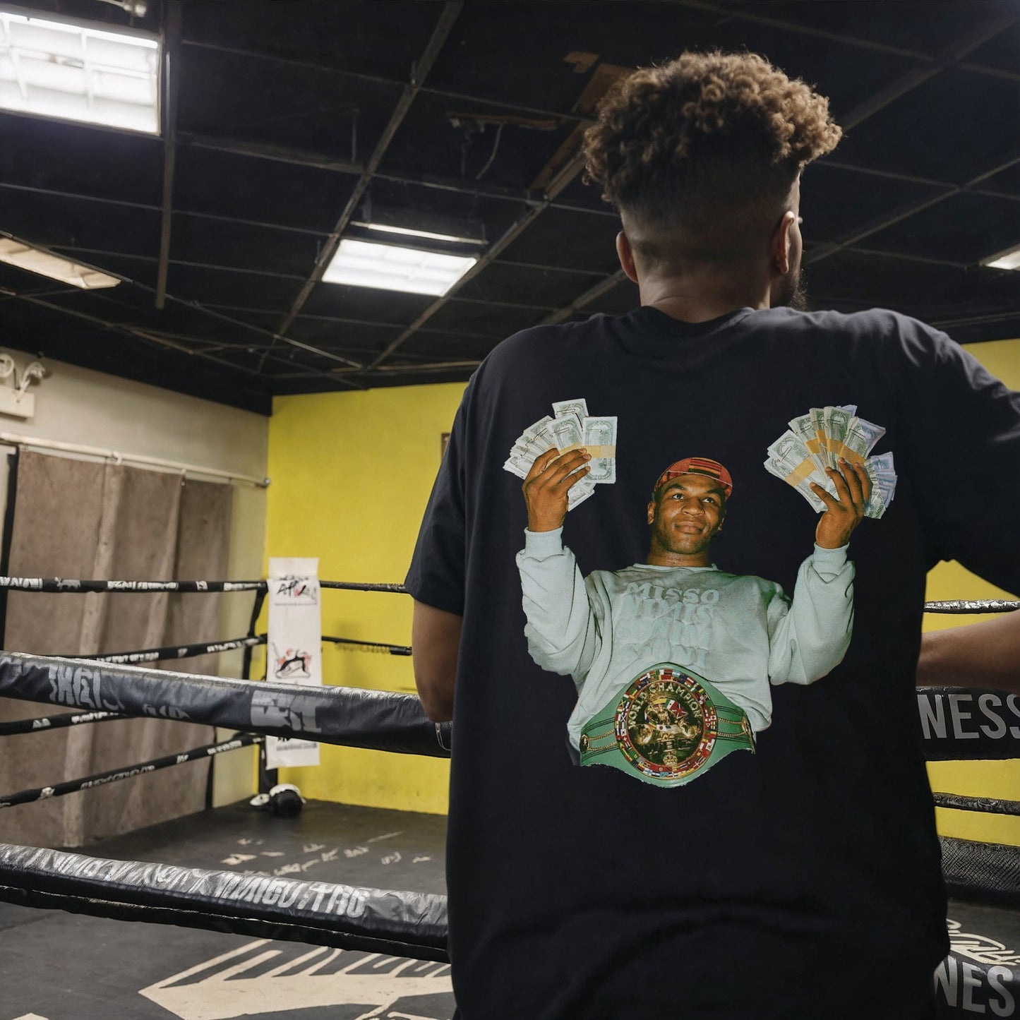 MIKE TYSON "Cash Money" Heavyweight Cotton T-SHIRT - Kings Origin Apparel
