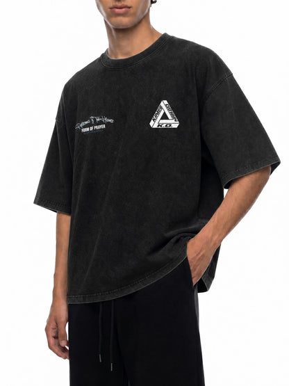 Snow Washed Oversized Cotton T-Shirt - Kings Origin Apparel