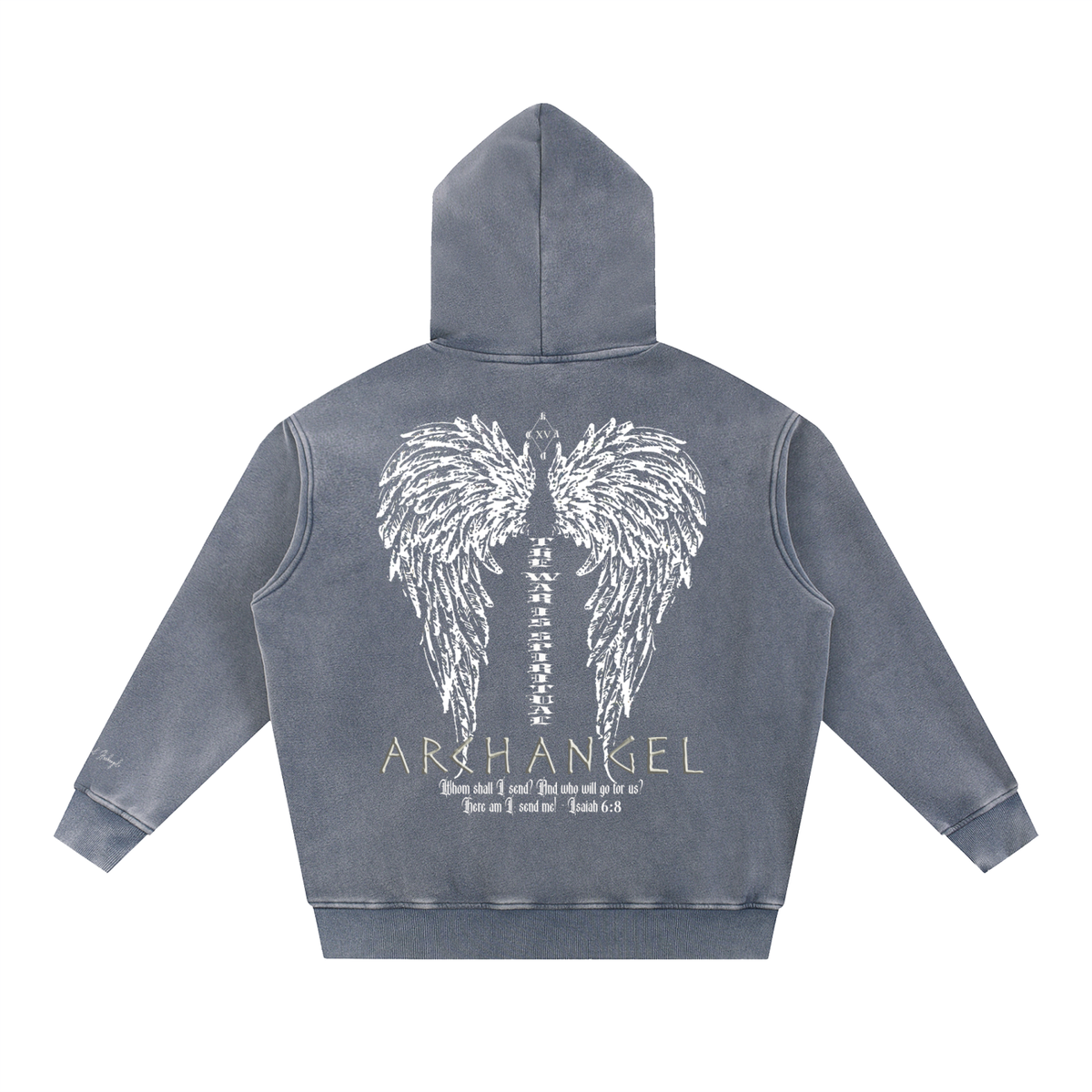 Chase Archangel Archangelo Snow Wash Fleece Oversize Hoodie