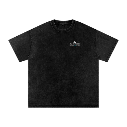 Ricky Simon Snow Washed Oversized Cotton Fight T-Shirt
