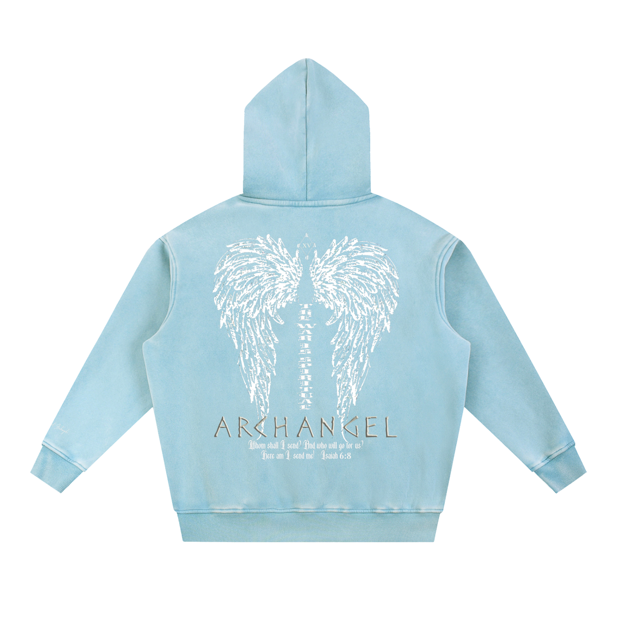 Chase Archangel Archangelo Snow Wash Fleece Oversize Hoodie