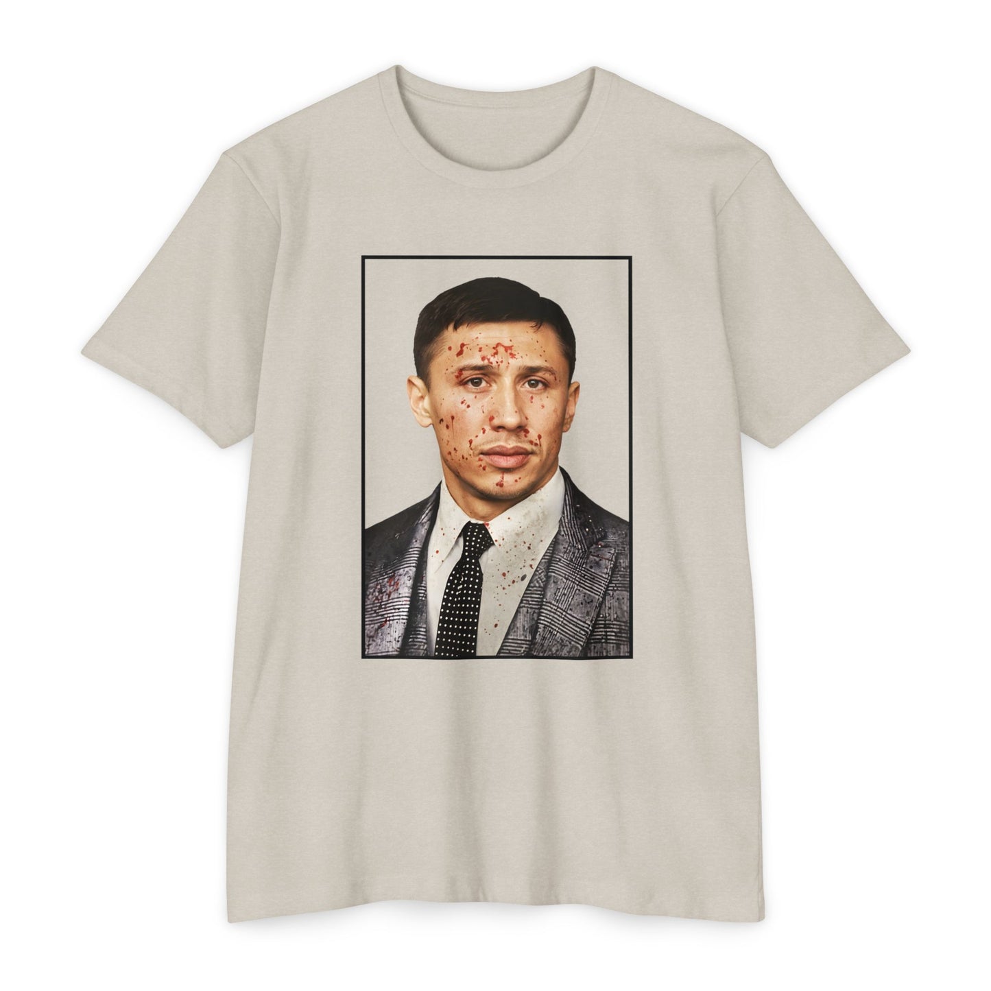 Gennady Golovkin GGG Blood Splatter Boxing Unisex CVC Cotton Blend Jersey T-shirt