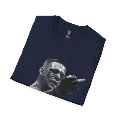 Nate Diaz Middle Finger- Unisex Softstyle T-Shirt