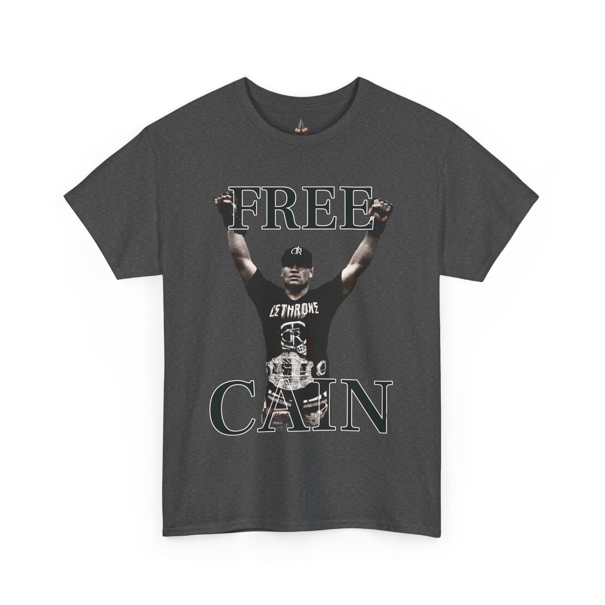Free Cain V Graphic Tee - Unisex Heavy Cotton Shirt, Casual Wear, Streetwear, Gift for Activists, Statement Tee, Trendy Apparel - Kings Origin Apparel
