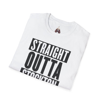 Straight Outta Stockton Unisex Softstyle T-Shirt, Show your unwavering support for Nick Diaz with this premium quality shirt - Kings Origin Apparel