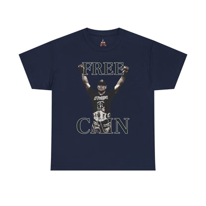 Free Cain V Graphic Tee - Unisex Heavy Cotton Shirt, Casual Wear, Streetwear, Gift for Activists, Statement Tee, Trendy Apparel - Kings Origin Apparel