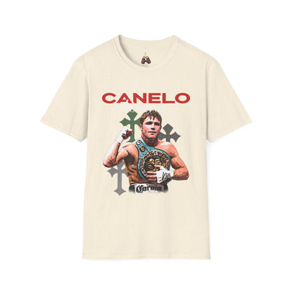 Canelo Alvarez Unisex Softstyle T-Shirt, Sports Fan Apparel, Boxing Gift, Casual Wear, Birthday Present, Concert Outfit