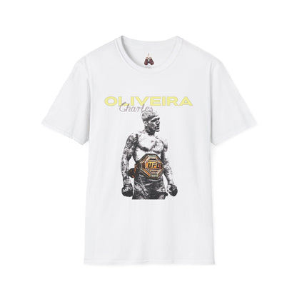 UFC Champion Charles Oliveira Unisex T-Shirt, Sports Fan Tee, Fitness Apparel, Gift for MMA Lovers, Gym Shirt, Casual Wear