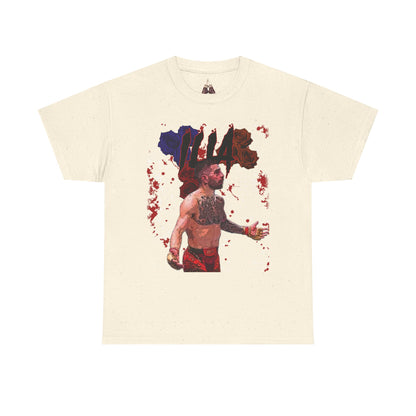 Ilia Topuria Flowers- Unisex Heavyweight Cotton Tee