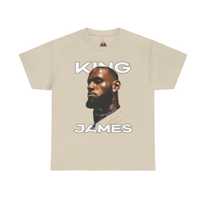 King James Graphic Tee, Unisex Heavy Cotton Tee, Basketball Fan Shirt, Gift for Sports Lovers, Stylish Casual Wear, Sports Apparel - Kings Origin Apparel