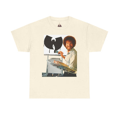 Bob Ross x Wu-Tang Clan- Unisex Heavyweight Cotton Tee