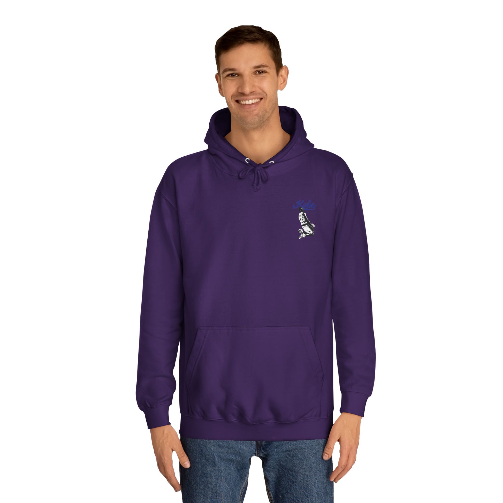 Kobe Bryant Unisex College Hoodie - Comfy Athletic Wear, Fashionable Gift for Sports Lovers, Casual Streetwear for College, Great for Game - Kings Origin Apparel