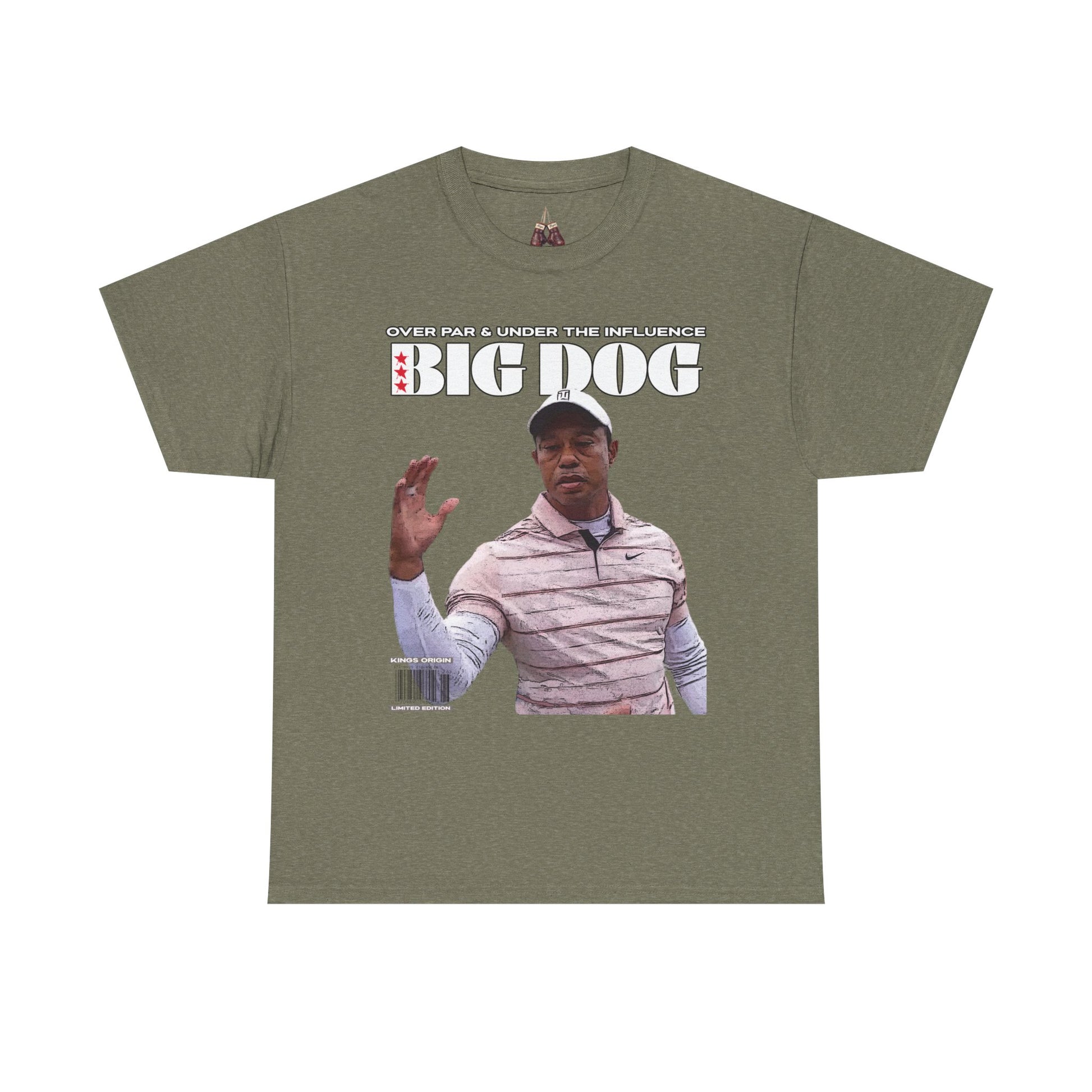 Tiger Woods Big Dog Golf Unisex Heavyweight Cotton Tee - Effortlessly Stylish for Golf Enthusiasts - Kings Origin Apparel