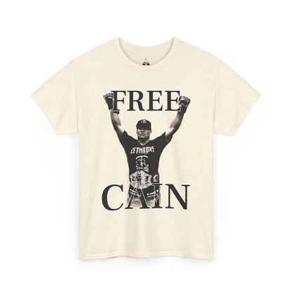 Free Cain V Graphic Tee - Unisex Heavy Cotton Shirt, Casual Wear, Streetwear, Gift for Activists, Statement Tee, Trendy Apparel - Kings Origin Apparel