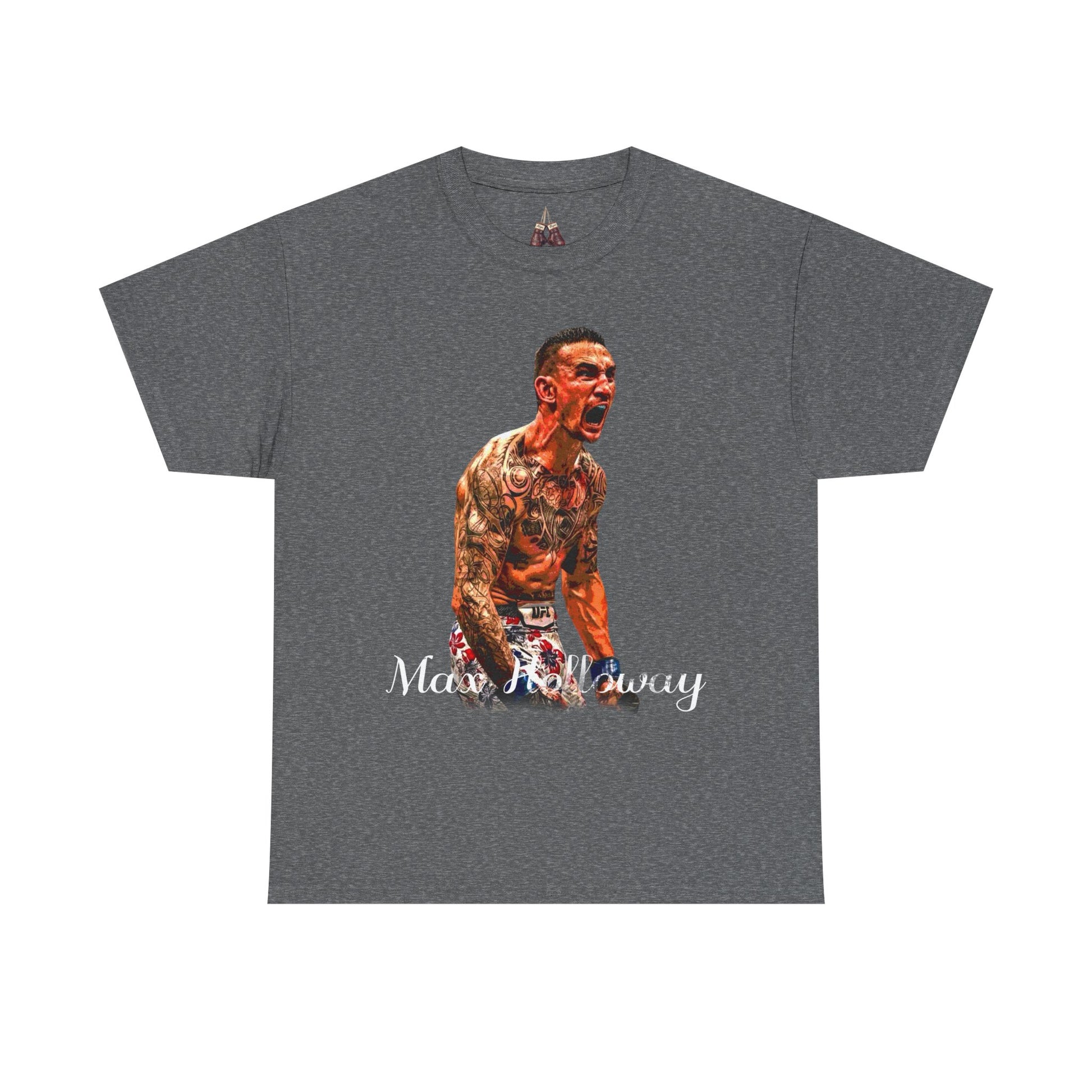 Max Holloway Graphic Tee for UFC Fans, Unisex Heavy Cotton Tee, Workout Shirt, Gym Apparel, Sports Gift, Performance Wear - Kings Origin Apparel