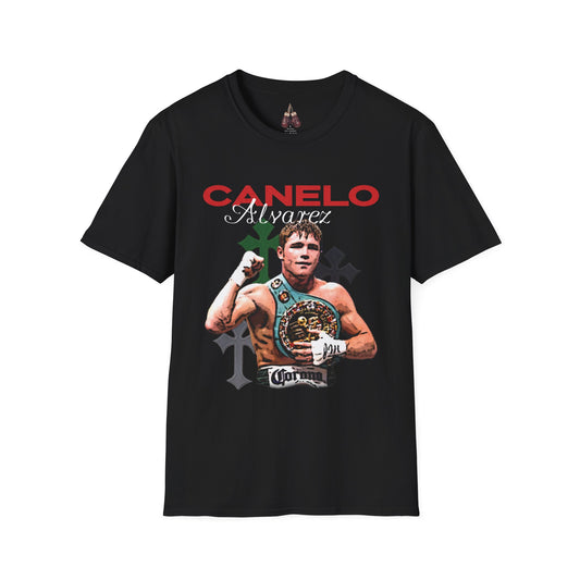 Canelo Alvarez Unisex Softstyle T-Shirt, Sports Fan Apparel, Boxing Gift, Casual Wear, Birthday Present, Concert Outfit