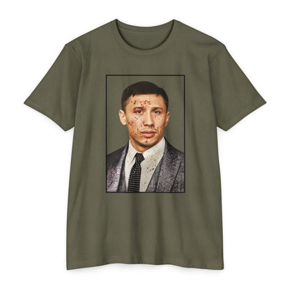 Gennady Golovkin GGG Blood Splatter Boxing Unisex CVC Cotton Blend Jersey T-shirt